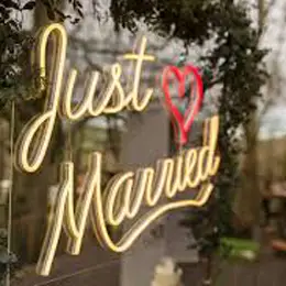 custom neon wedding signs